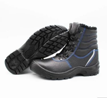 Genuine Leather Anti-Puncture Steel Toe Cap Steel Midsole Safety Shoes