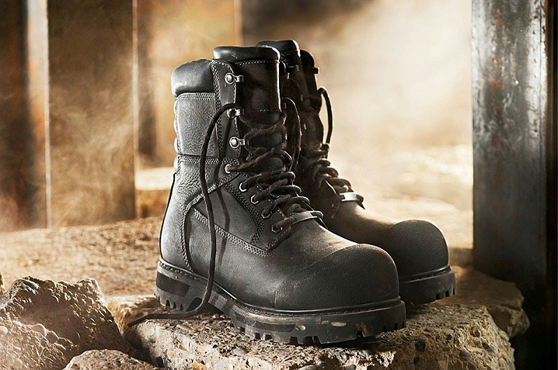 Puncture-Resistant Nubuck Industrial Boots Leather Safety Footwear
