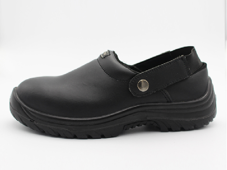 Smooth Leather PU/PU Outsole Safety Shoe