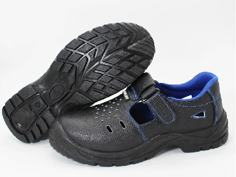 Embossed Leather PU Outsole Steel Toe Safety Shoes 620P