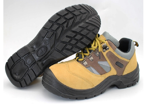 Suede Leather Steel Toe Safety Shoes JX-8140