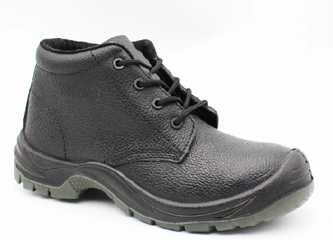 Embossed Leather PU Outsole Steel Toe Safety Shoes JX-8116