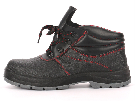 Embossed Leather PU Outsole Steel Toe Safety Shoes