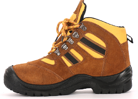 Suede Leather PU Outsole Steel Toe Safety Shoes JX-836P