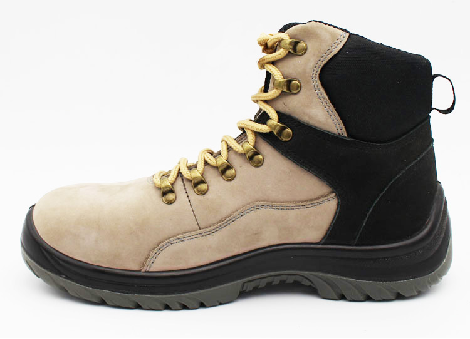 Nubuck Frosted Leather Steel Toe Safety Shoes