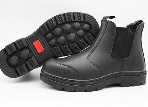 Smooth Leather PU/PU Outsole Safety Shoes