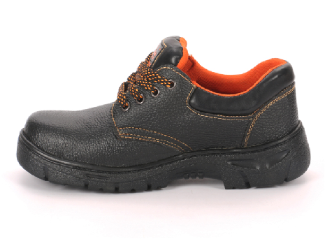 PU Leather Rubber Outsole Steel Toe Safety Shoes JX-610