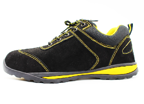 Suede Leather Rubber Outsole Steel Toe Safety Shoes JX-650