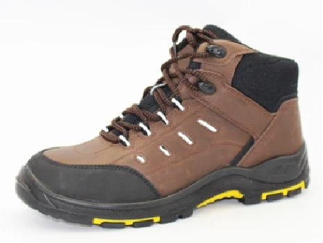Nubuck Leather PU/PU Outsole Safety Shoe