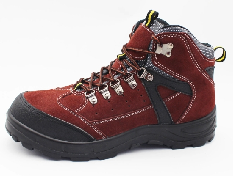 Suede Leather PU/PU Outsole Safety Shoes