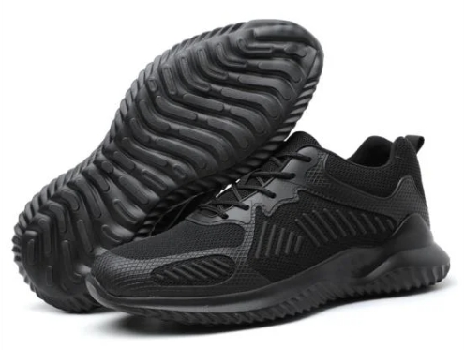 Flyknit Fabric Upper Rubber Outsole Safety Shoes